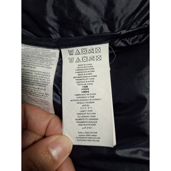 Michael Kors Womens Packable Down Fill Puffer Jacket Medium Shiny Blue - Picture 7 of 10